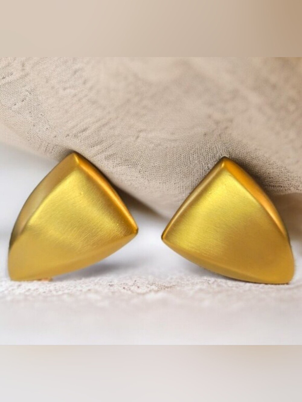 Givenchy Matte Gold Vintage Earrings